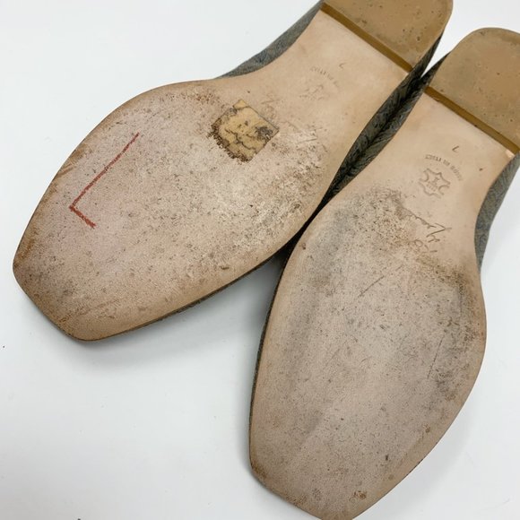 Marchez Vous Italy by Yeardley Fabric Flats Size 7 - Picture 9 of 10